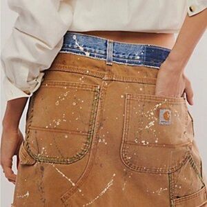 Free People Carhartt skirt. Brand new. Originally $288 on Free People